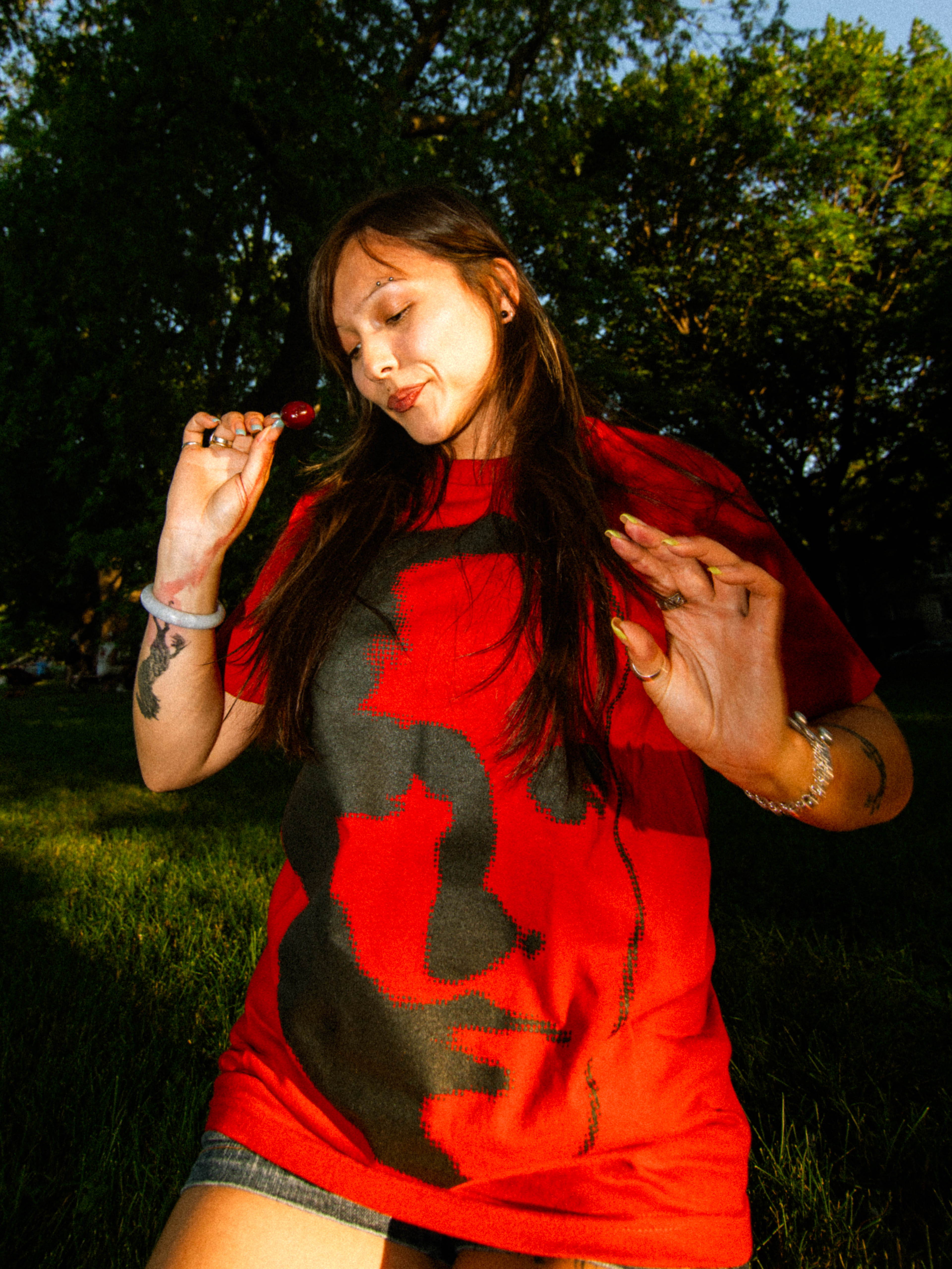 T-SHIRT VISAGE ASWELL ROUGE