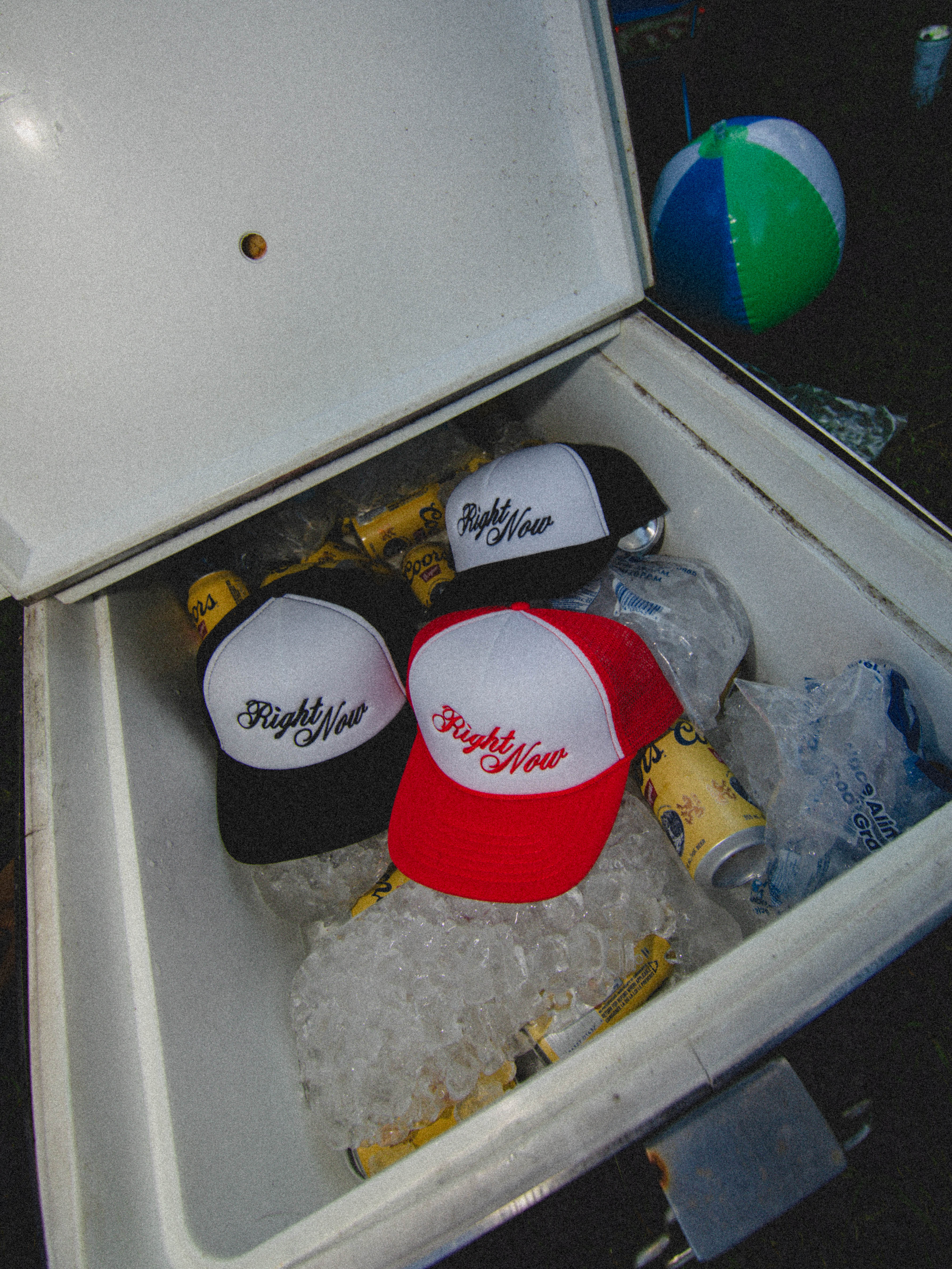 CASQUETTE RIGHT NOW ROUGE